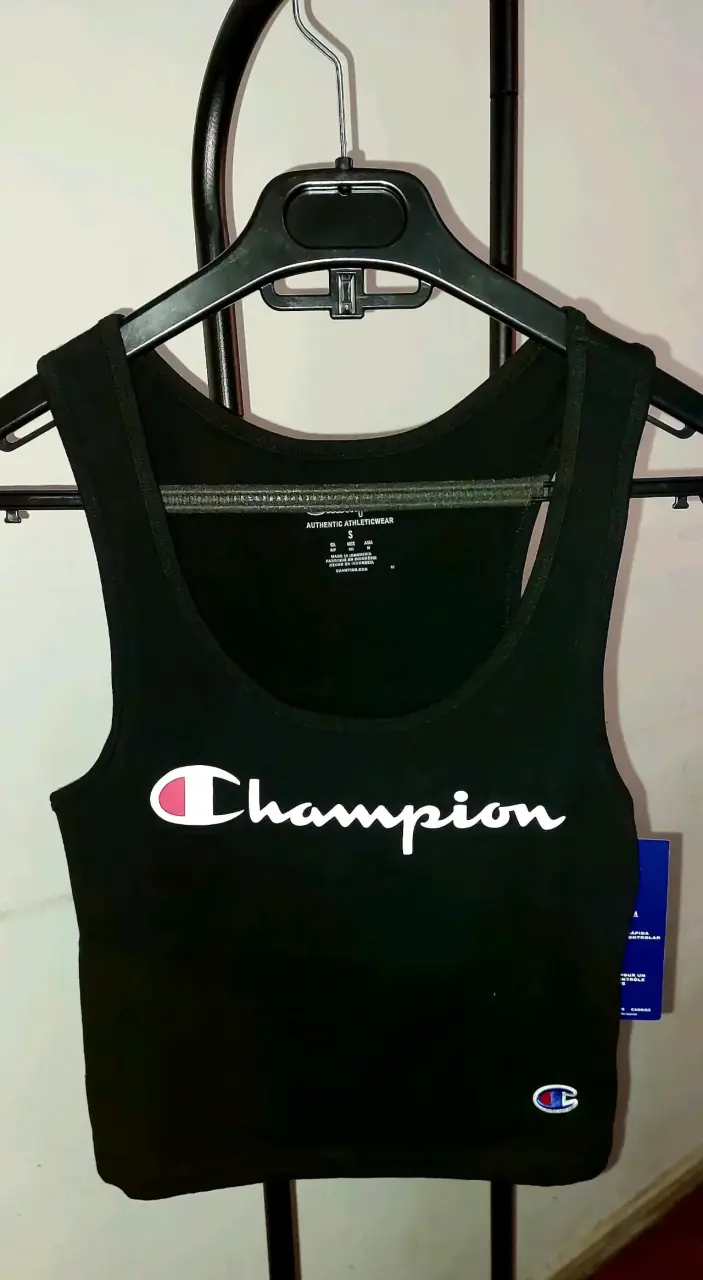Polera sin mangas negra Champion para mujer - 2
