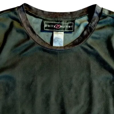 Polera Polly Negra Talla M de Malla Transparente - miniatura 2