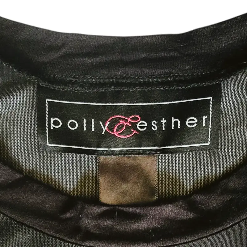 Polera Polly Negra Talla M de Malla Transparente - 3