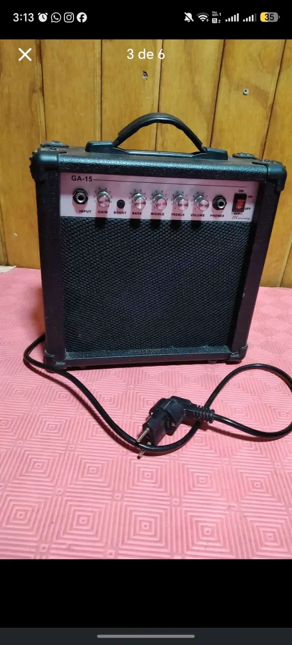 Guitarra eléctrica Mercury con falta de cuerda - 3