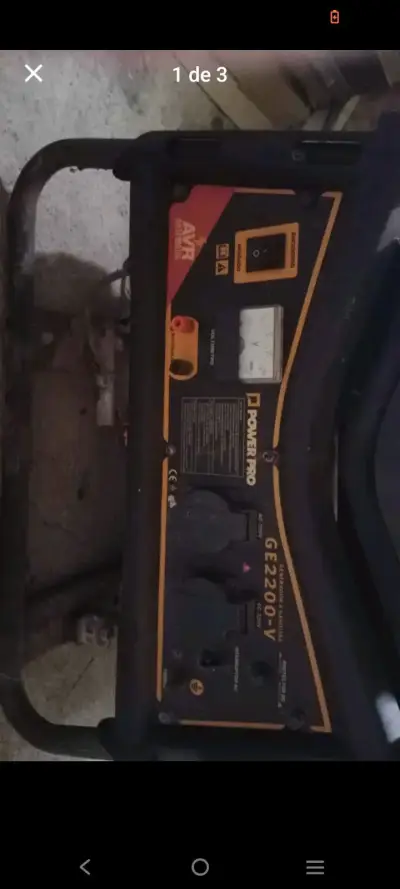 Generador a gasolina Power Pro GE2200-V 2200W - miniatura 1