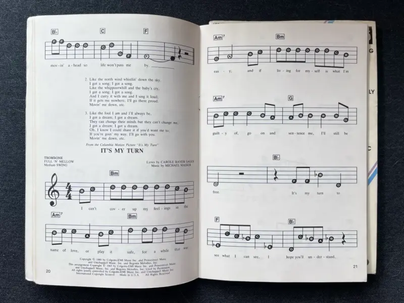 Libros de partituras de música de películas y baladas - 2