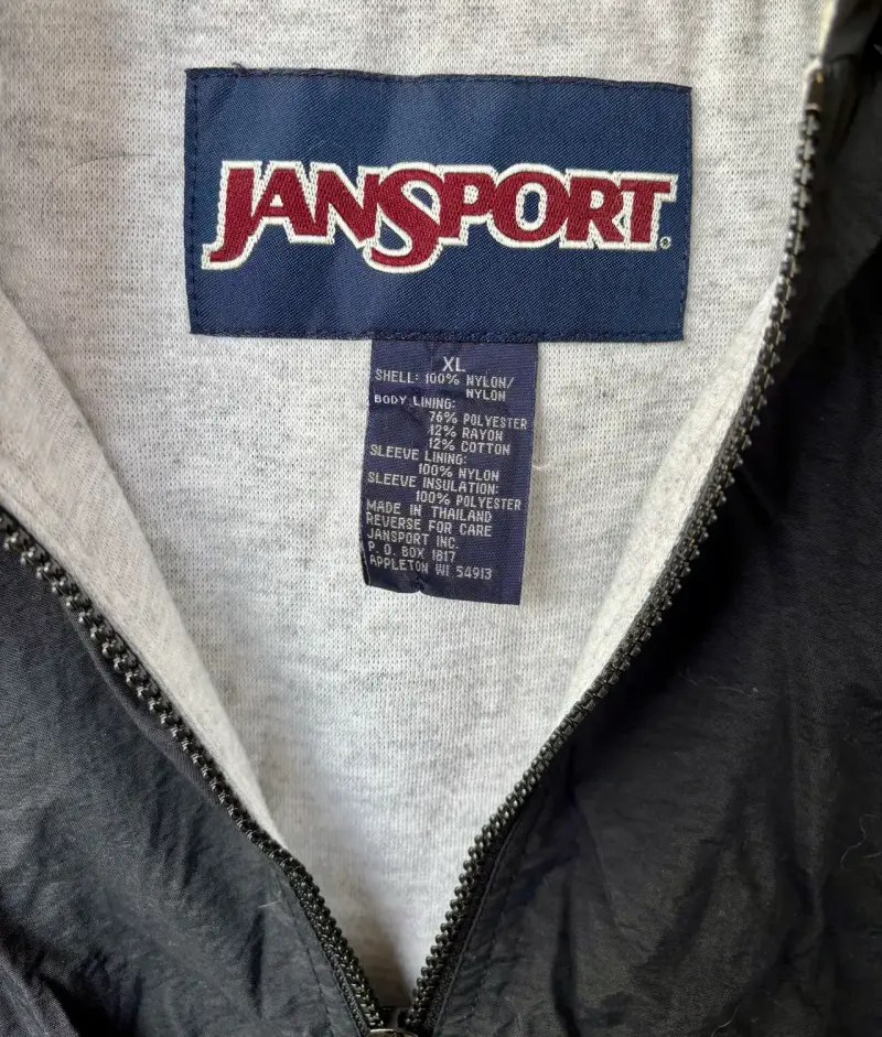 Cortaviento negro JanSport con capucha - 4