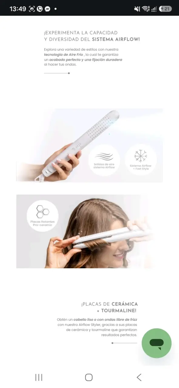 Plancha de Pelo Siegen Blume con Control de Temperatura - 6