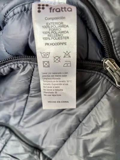 Chaqueta acolchada azul Fratta Sports - miniatura 4