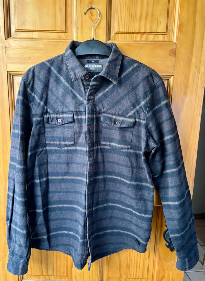 Camisa de franela a rayas Americanino - 1