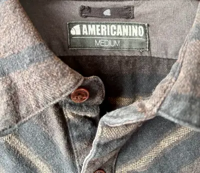 Camisa de franela a rayas Americanino - miniatura 3