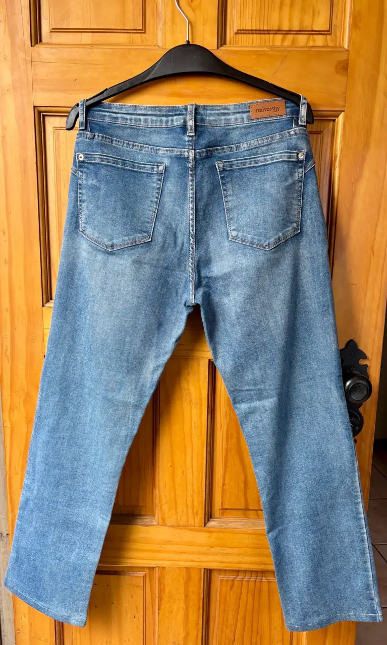 Jeans rectos azul University Club talla 32 - 2