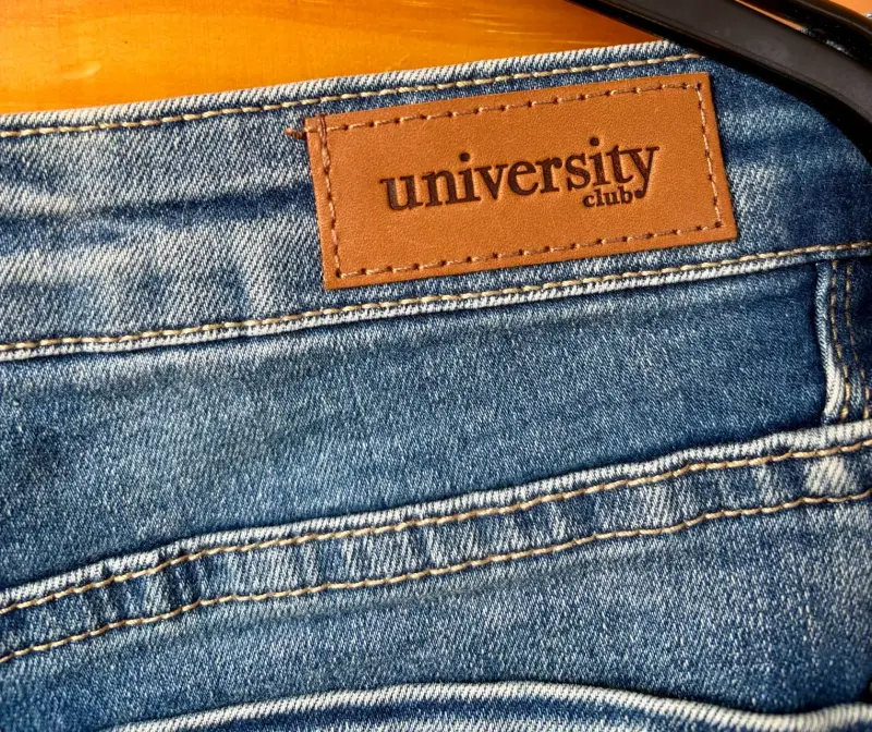 Jeans rectos azul University Club talla 32 - 4