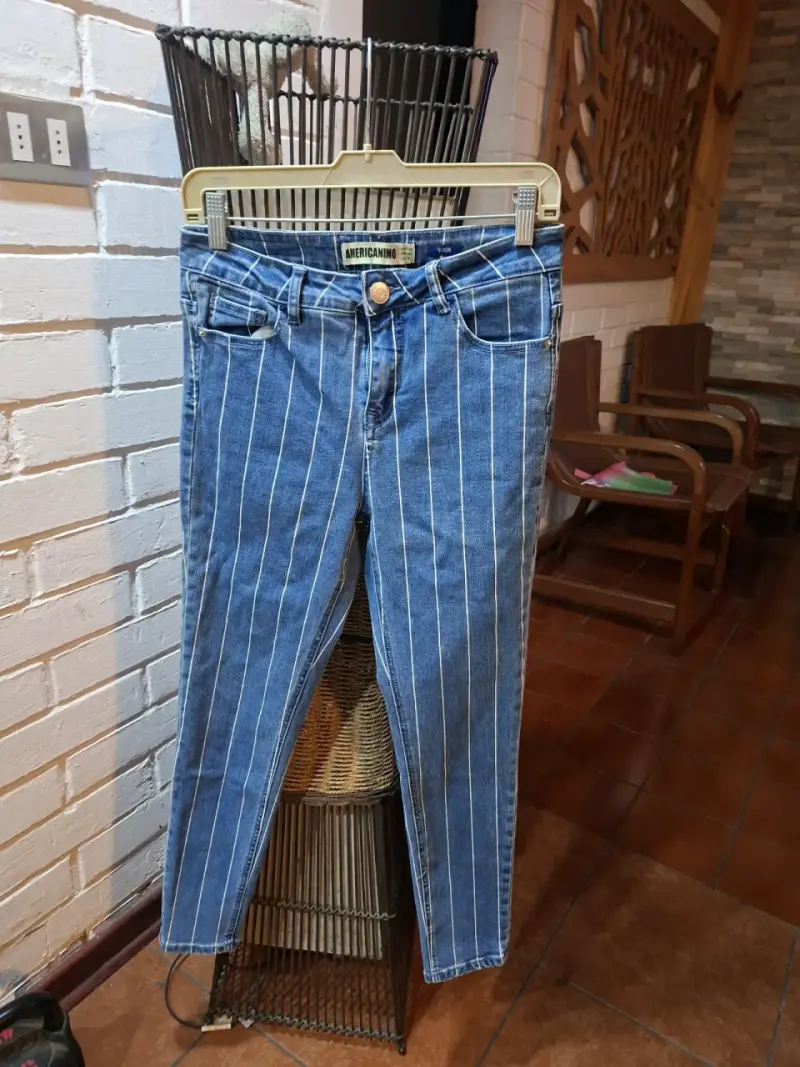 Jeans de mujer a rayas Americanino - 1