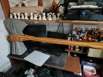 Hacha Thor decorativa de colección estilo fantasía - miniatura 1