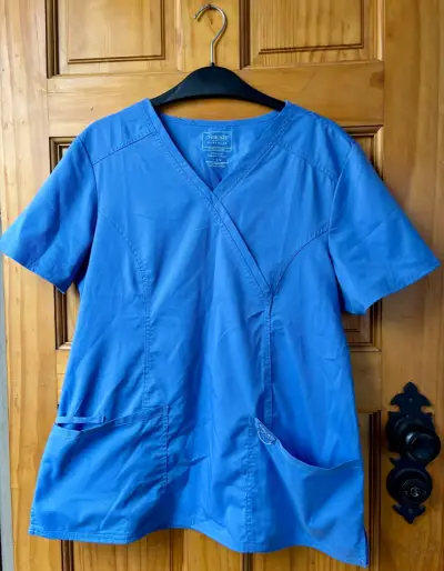 Blusa médica azul Cherokee Workwear - miniatura 1