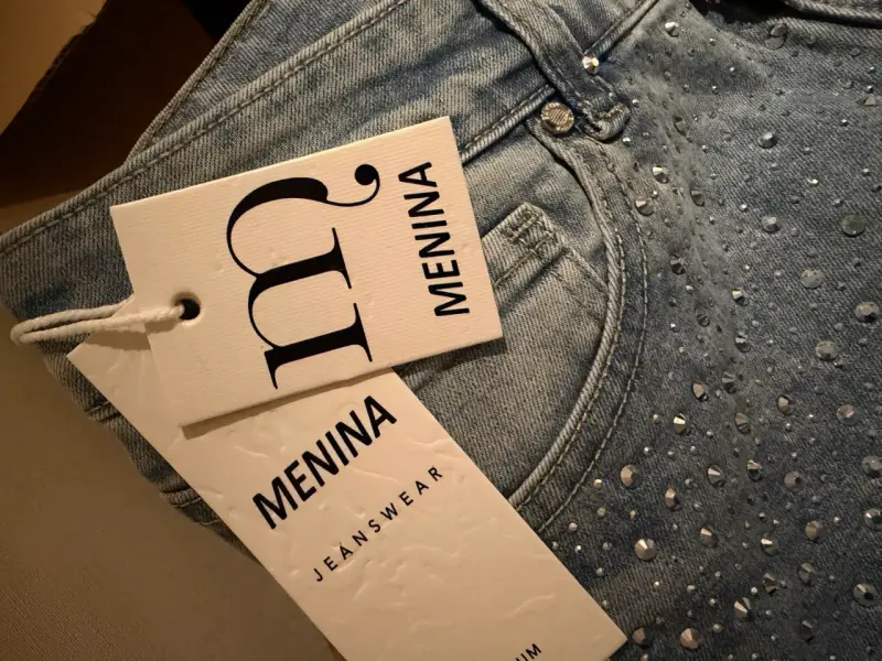 Jeans Wide Leg con brillos - 4