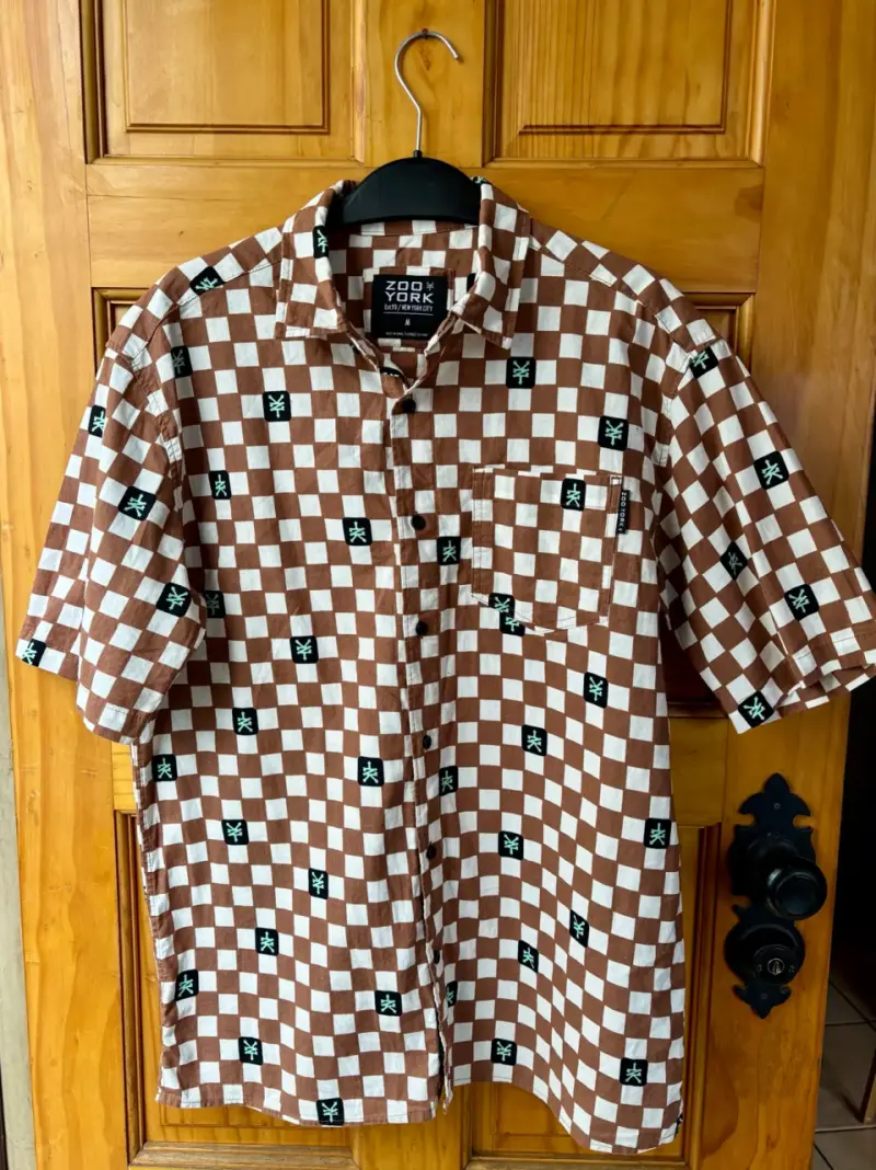 Camisa a cuadros marrón