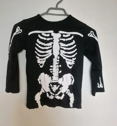 Polera de niño con diseño de esqueleto - miniatura 1