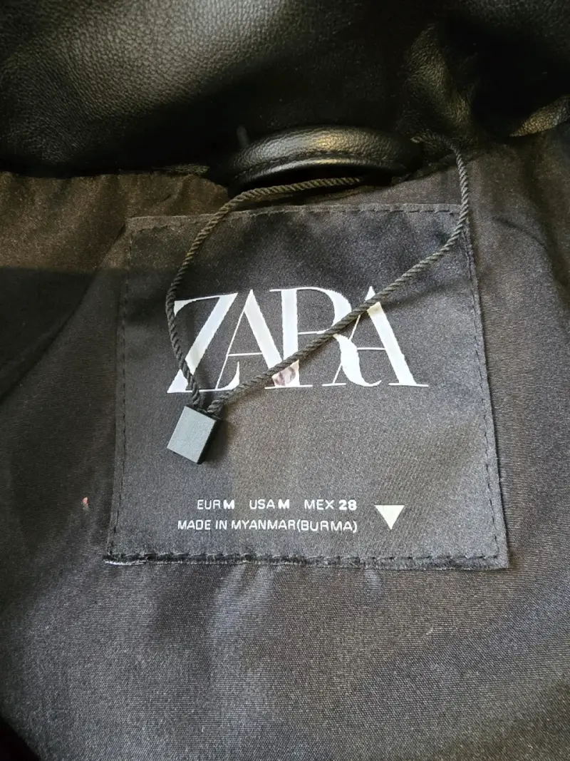 Parka acolchada negro Zara para mujer - 2
