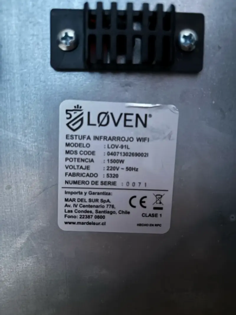 Calefactor Løven con control remoto y wifi - 5
