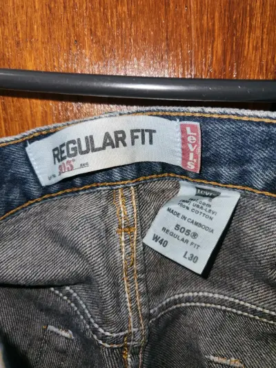 Jeans Levi's 505 Regular Fit Talla 40 Largo 30 - miniatura 3