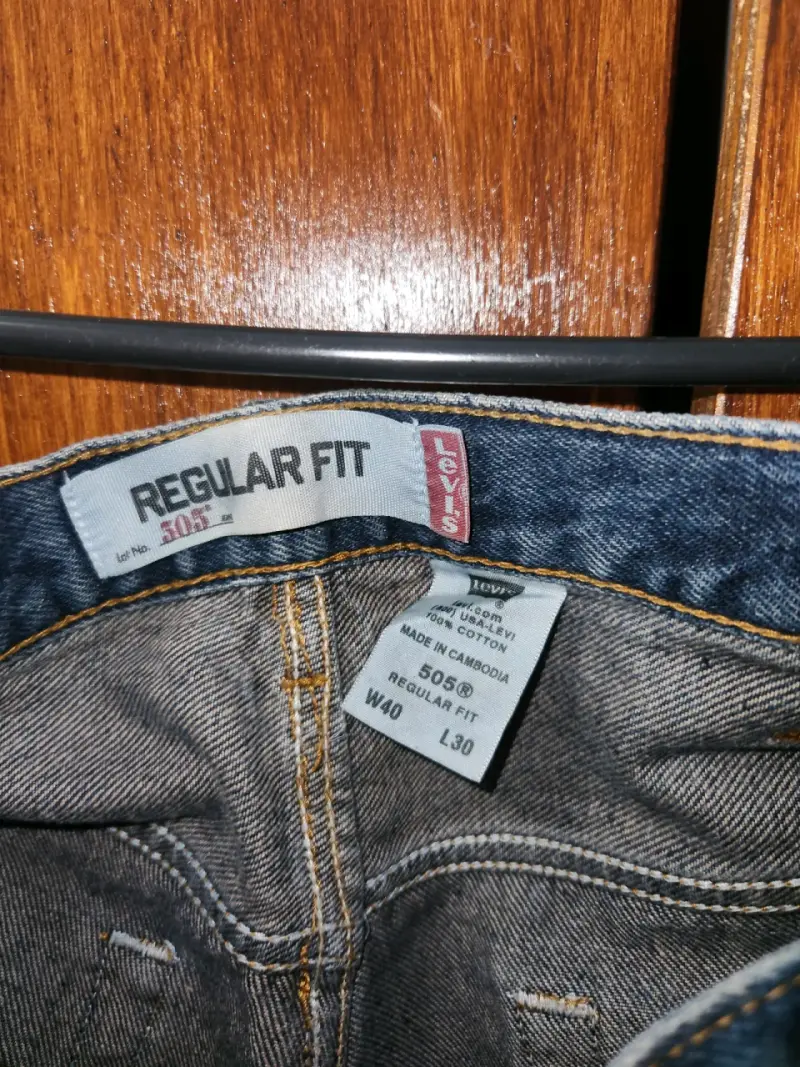 Jeans Levi's 505 Regular Fit Talla 40 Largo 30 - 4