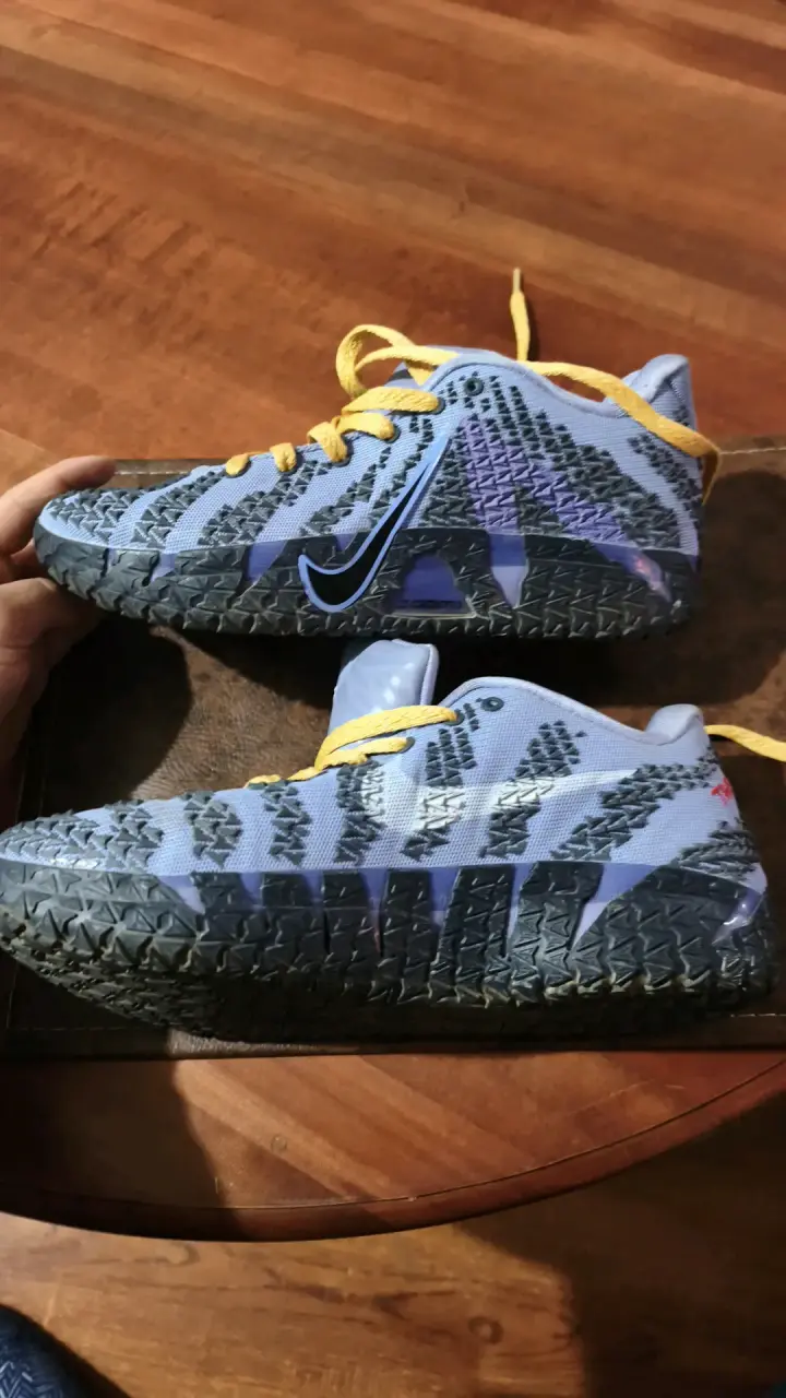 Zapatillas deportivas Nike ZoomX azul y amarillo - 4