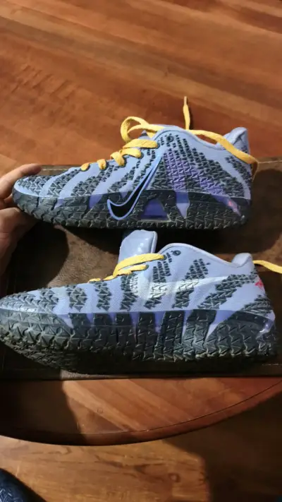 Zapatillas deportivas Nike ZoomX azul y amarillo - miniatura 4