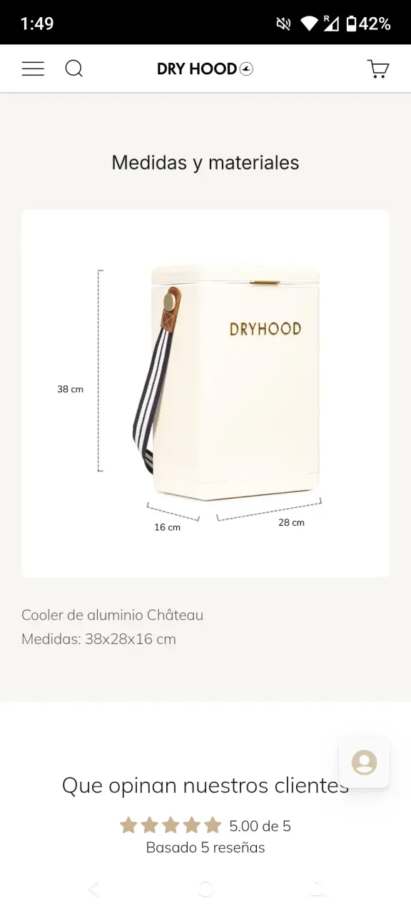 Cooler de Aluminio Dryhood Château Beige - 4