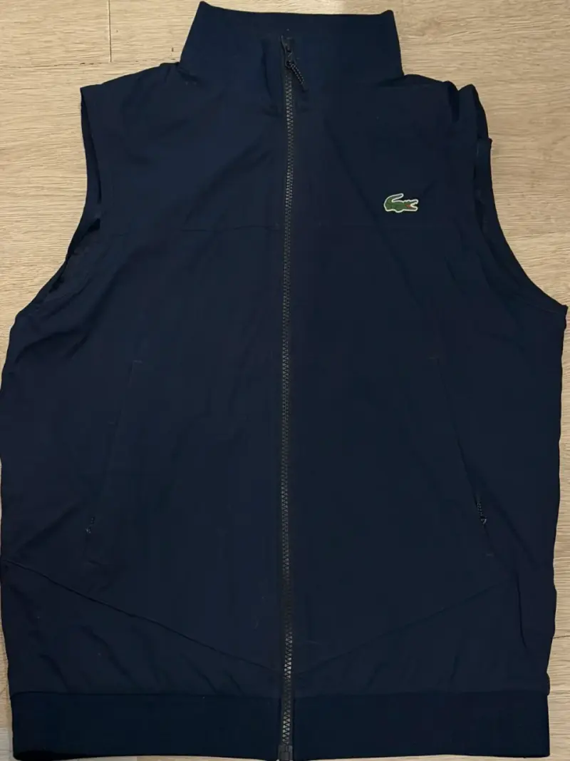 Chaleco sin mangas Lacoste Sport azul marino - 1
