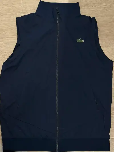 Chaleco sin mangas Lacoste Sport azul marino - miniatura 1