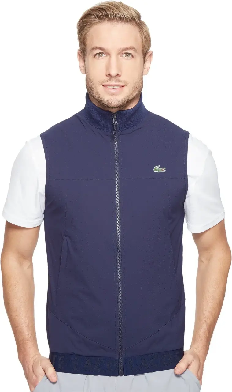 Chaleco sin mangas Lacoste Sport azul marino - 5