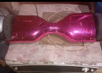 Hoverboard eléctrico rosa con leves desgastes - miniatura 1