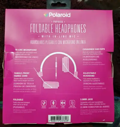 Audífonos Polaroid Plegables con Micrófono - miniatura 2