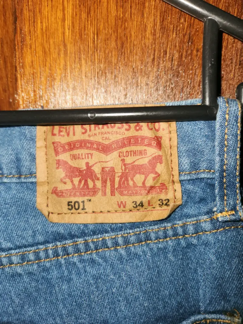 Jeans Levi's 501 clásicos azul talla 34 Americana - 1