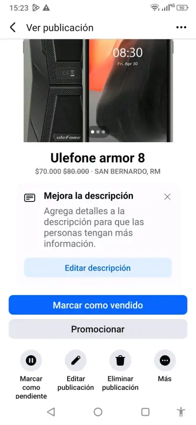 Smartphone Ulefone Armor 8 resistente al agua - miniatura 3