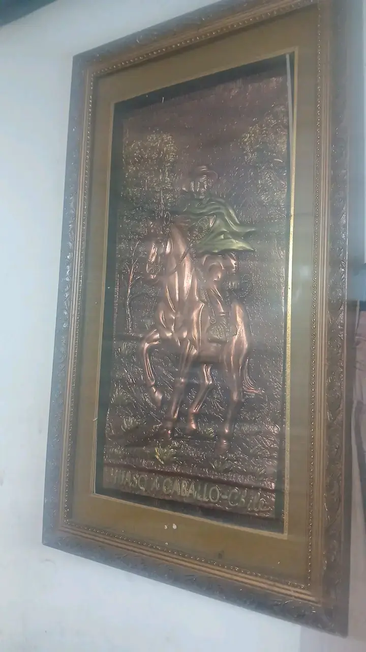 Cuadro en Relieve de Jinete en Caballo - 1