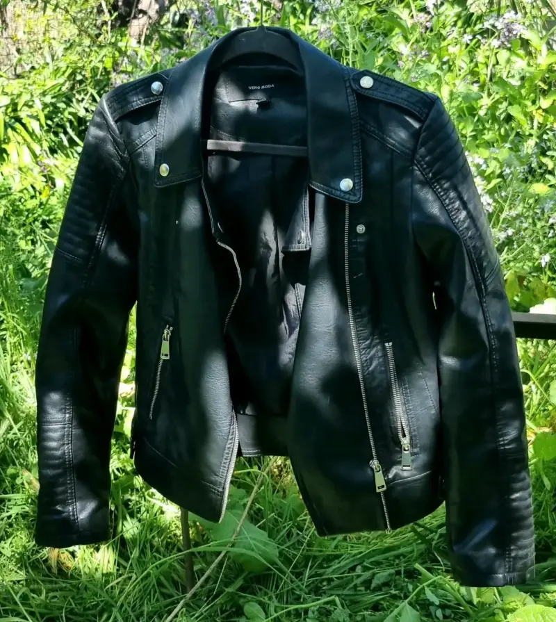 Chaqueta de cuero negra Vero Moda para mujer - 2