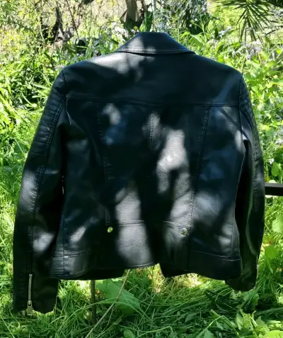 Chaqueta de cuero negra Vero Moda para mujer - miniatura 3