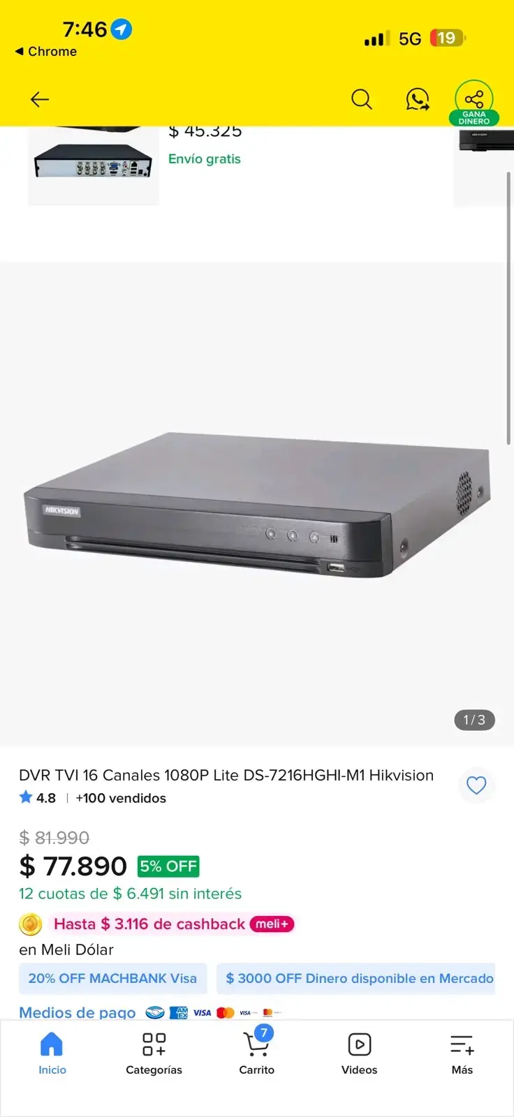 DVR Hikvision 16 Canales 1080P Lite - 1