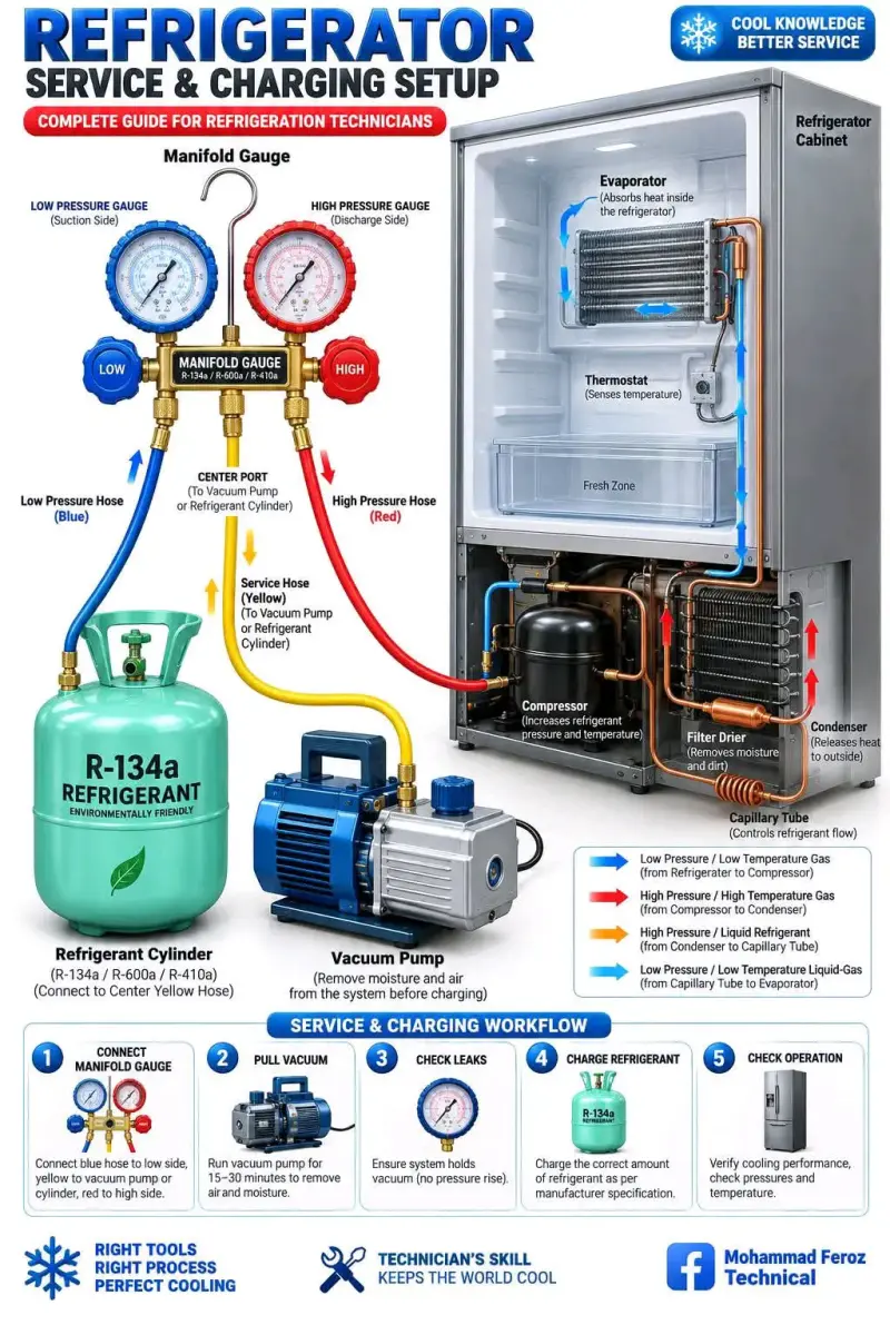 Kit de Servicio y Carga para Refrigeradores