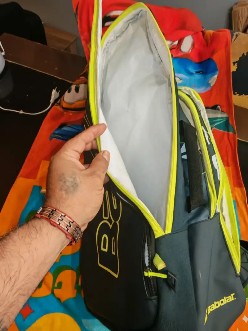 Bolso raquetero Babolat negro y amarillo - 2