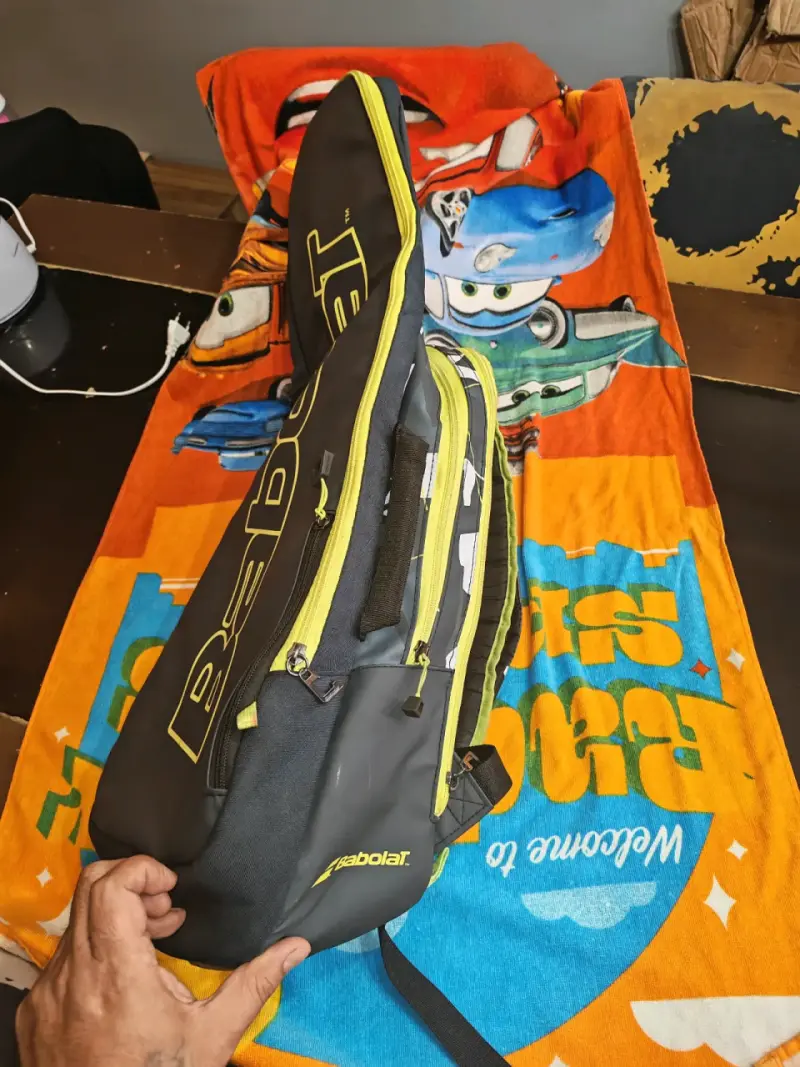 Bolso raquetero Babolat negro y amarillo - 5