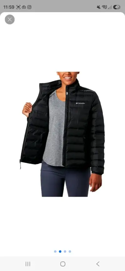 Parka Mujer Columbia Negra Lake 22 - miniatura 3