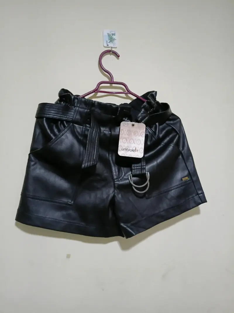 Chaqueta de cuero sintético con forro de borrego - 5