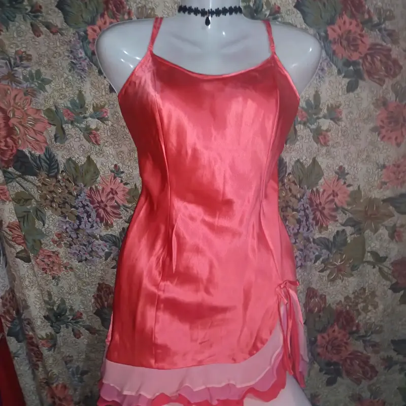 Camisón satinado rojo Victoria's Secret - 1