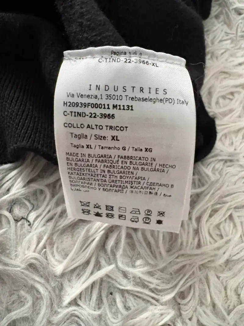 Suéter de lana Moncler negro con logo - 5