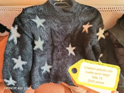Chaleco peludo con estrellas talla 10 - miniatura 1