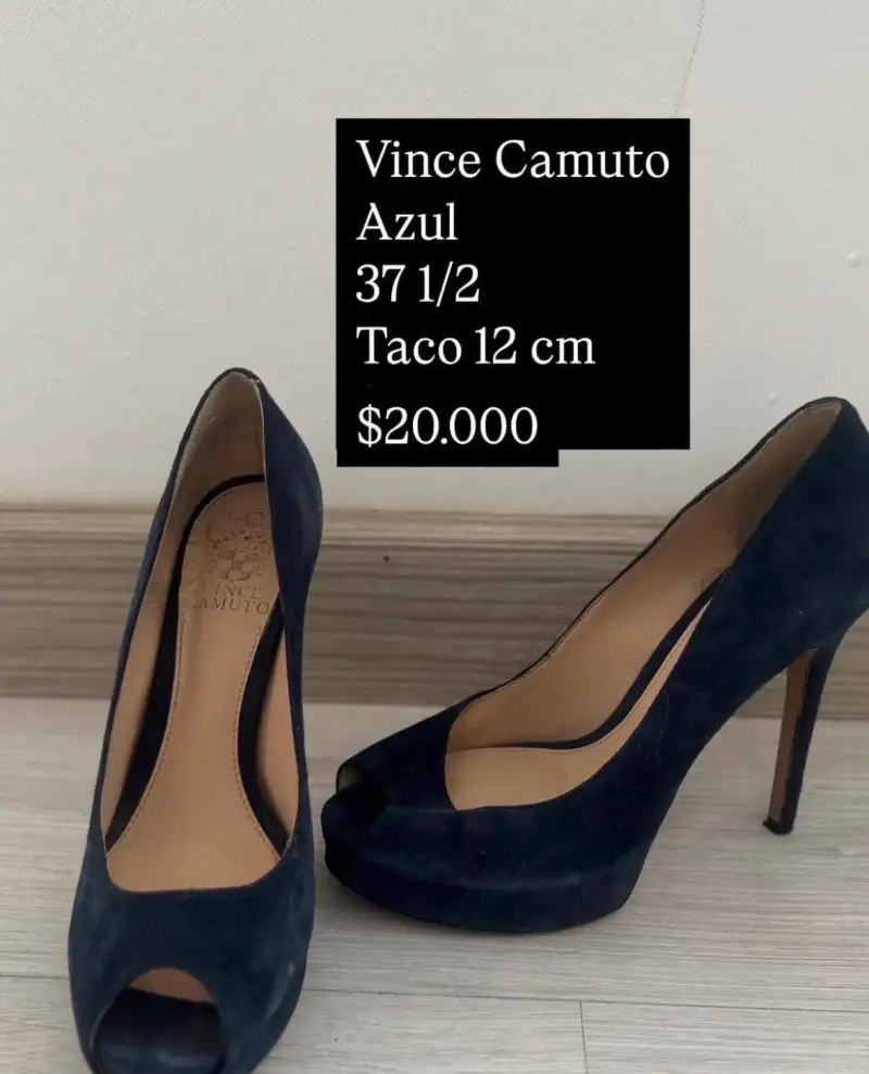 Zapatos de Tacón Azul Vince Camuto Talla 37.5