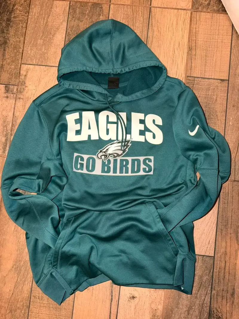 Polerón con capucha Eagles verde