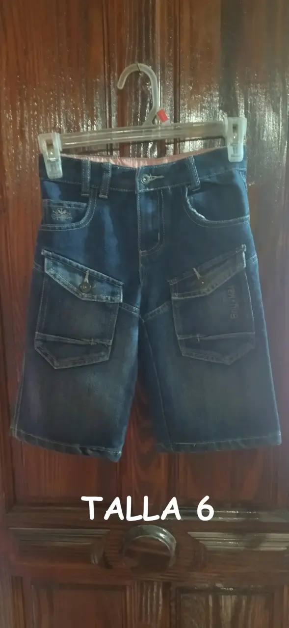 Shorts para niños  en rojo y azul - 3