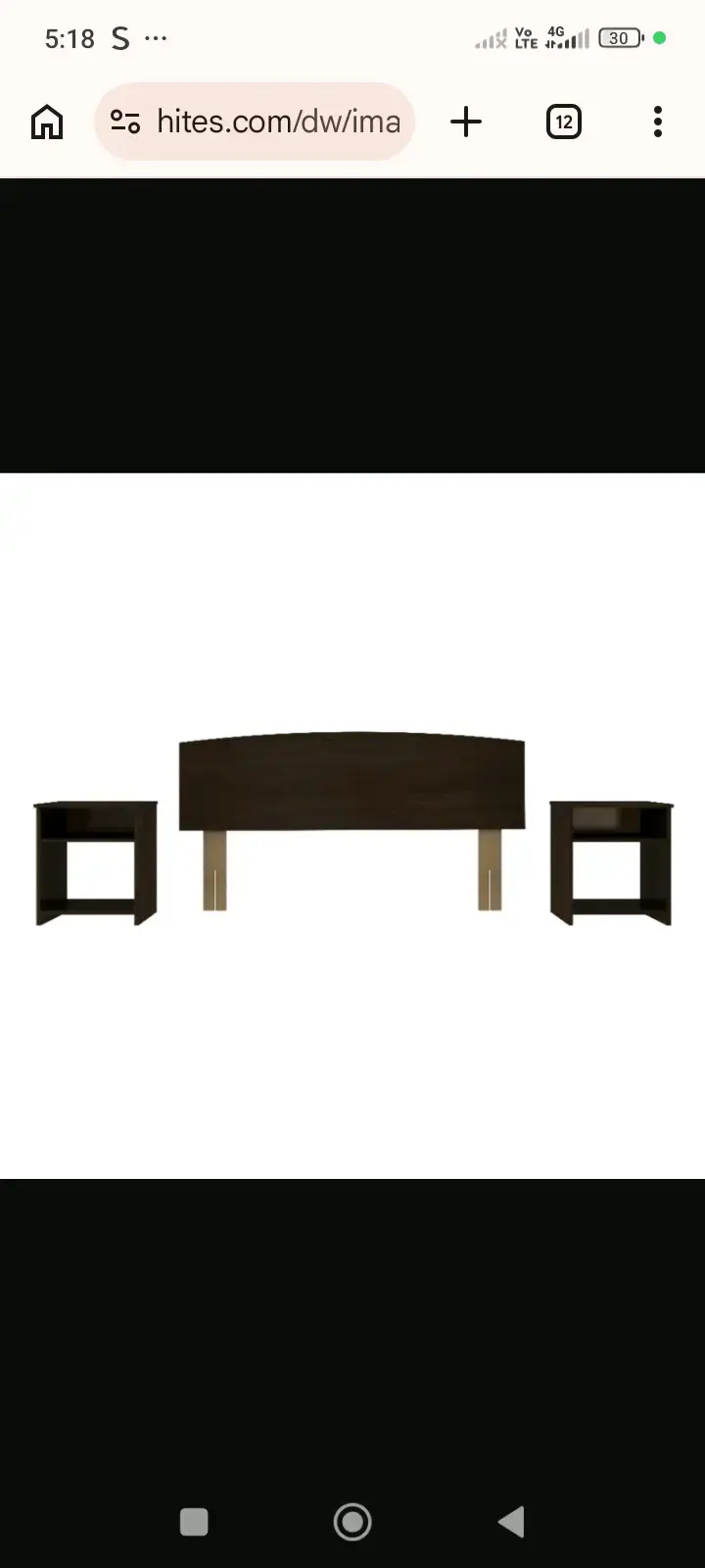 Cama de Dos Plazas Celta con Colchón y Mesita - 5