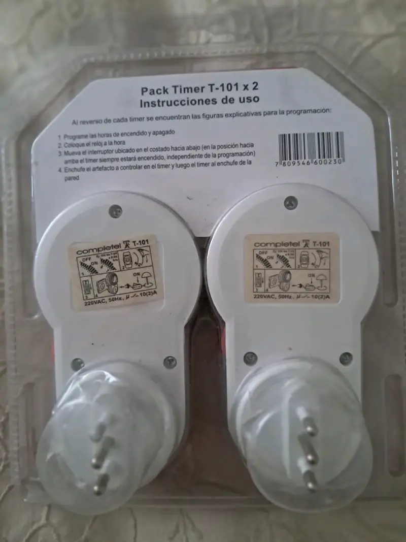 Pack de 2 temporizadores programables CompleTel T-101 - 2